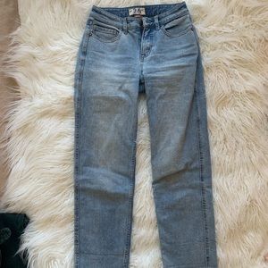 Free people straight leg high waisted Jean